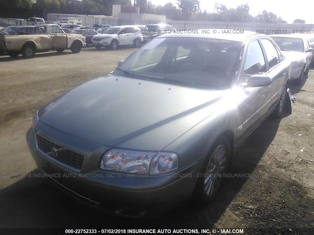 YV1TS592561438809 - 2006 VOLVO S80 2.5T GREEN photo 2