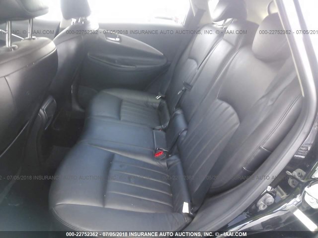 JNKAJ09F88M353209 - 2008 INFINITI EX35 JOURNEY BLACK photo 8