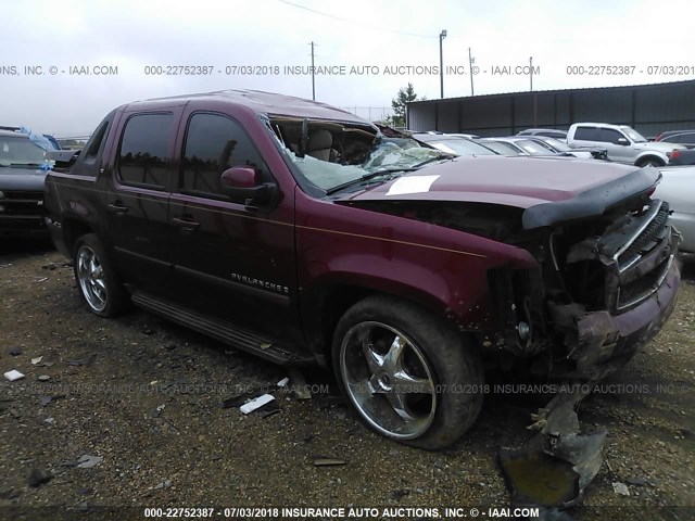 3GNEC12087G134557 - 2007 CHEVROLET AVALANCHE C1500 MAROON photo 1