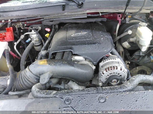 3GNEC12087G134557 - 2007 CHEVROLET AVALANCHE C1500 MAROON photo 10