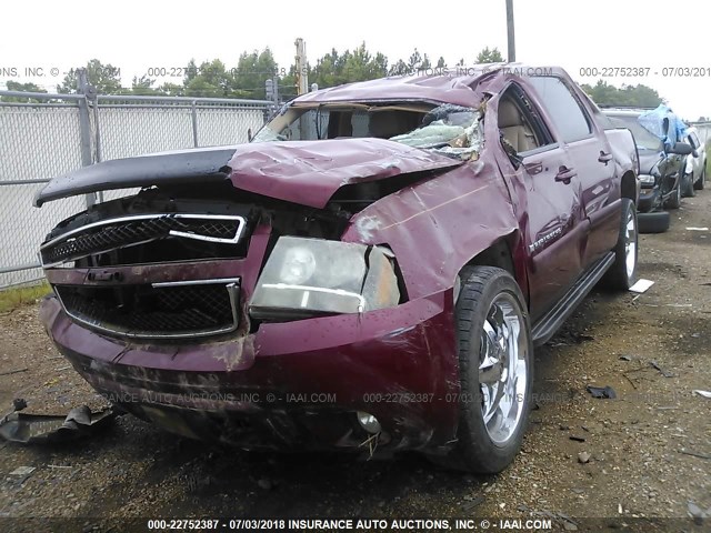 3GNEC12087G134557 - 2007 CHEVROLET AVALANCHE C1500 MAROON photo 6