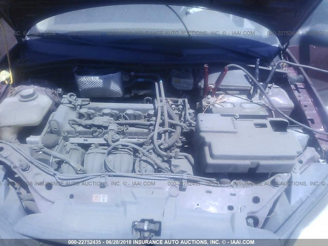 1FAFP34N37W112012 - 2007 FORD FOCUS ZX4/S/SE/SES 红色 照片 10