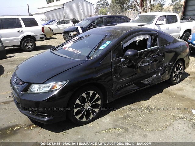 2HGFG4A53DH701223 - 2013 HONDA CIVIC SI BLACK photo 2