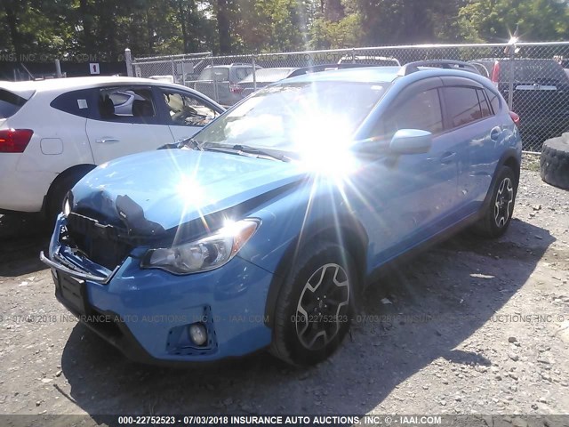 JF2GPABC7G8260027 - 2016 SUBARU CROSSTREK PREMIUM ლურჯი ფოტო 2
