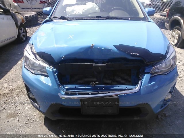 JF2GPABC7G8260027 - 2016 SUBARU CROSSTREK PREMIUM ლურჯი ფოტო 6