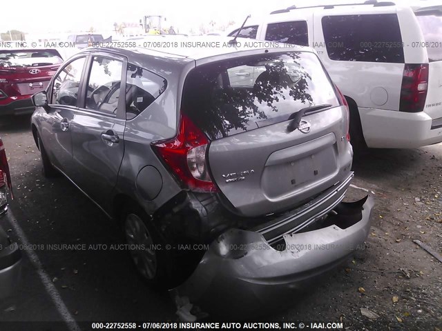 3N1CE2CP7FL393111 - 2015 NISSAN VERSA NOTE S/S PLUS/SV/SL/SR GRAY photo 3