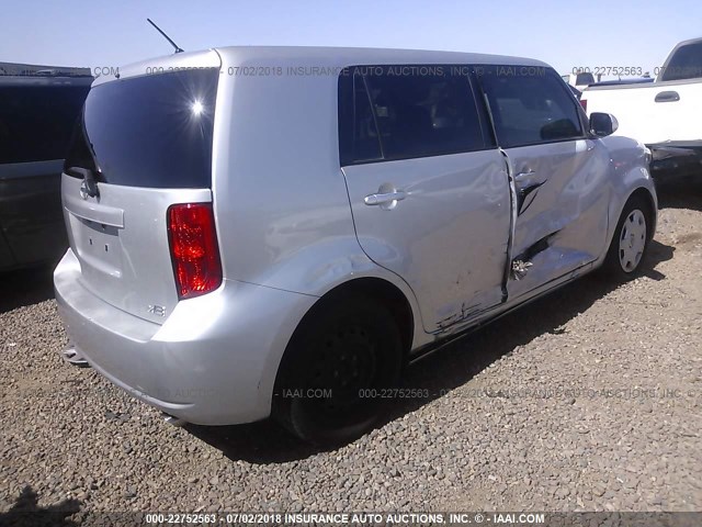 JTLKE50EX81052751 - 2008 TOYOTA SCION XB ვერცხლისფერი ფოტო 4