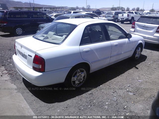 JM1BJ225520549786 - 2002 MAZDA PROTEGE DX/LX/ES WHITE photo 4