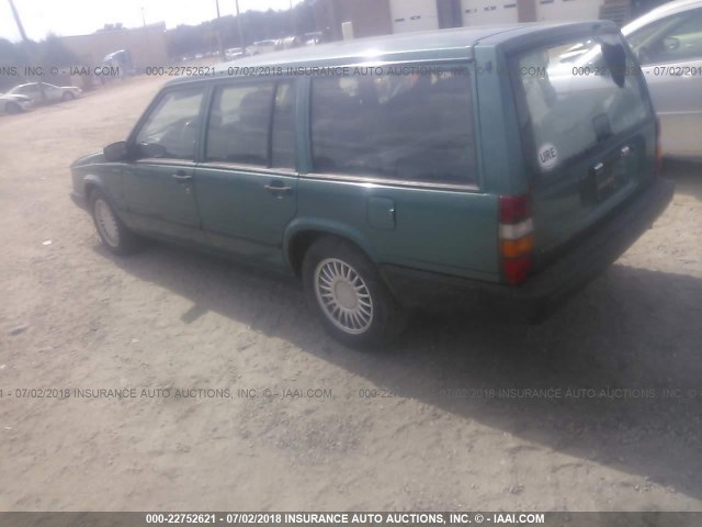 YV1JW8705R3123063 - 1994 VOLVO 940 GREEN photo 3