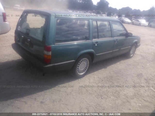 YV1JW8705R3123063 - 1994 VOLVO 940 GREEN photo 4