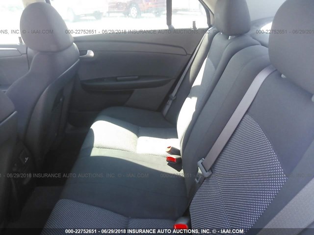 1G1ZC5E07CF183010 - 2012 CHEVROLET MALIBU 1LT SILVER photo 8