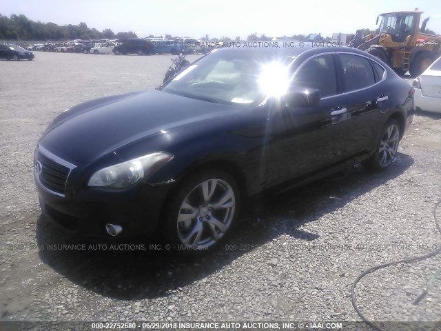 JN1BY1AR1DM604808 - 2013 INFINITI M37 X BLACK photo 2