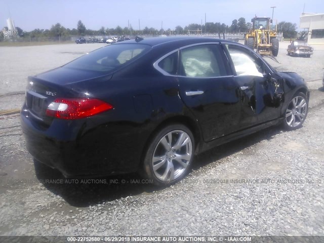 JN1BY1AR1DM604808 - 2013 INFINITI M37 X BLACK photo 4