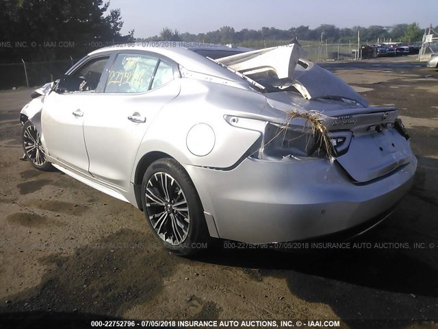 1N4AA6AP2HC430676 - 2017 NISSAN MAXIMA 3.5S/SV/SL/SR/PLAT SILVER photo 3