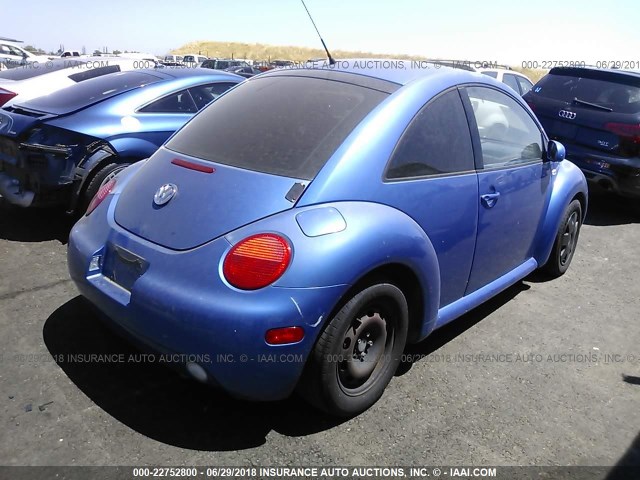 3VWDD21C11M464548 - 2001 VOLKSWAGEN NEW BEETLE GLX 蓝色 照片 4