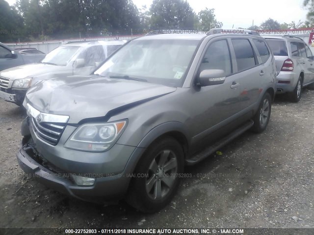 KNDJJ741585009854 - 2009 KIA BORREGO LX/EX GRAY photo 2