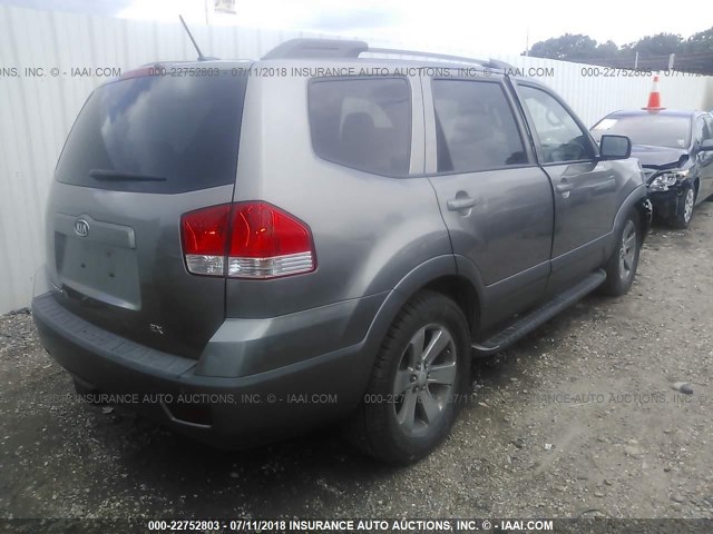 KNDJJ741585009854 - 2009 KIA BORREGO LX/EX GRAY photo 4