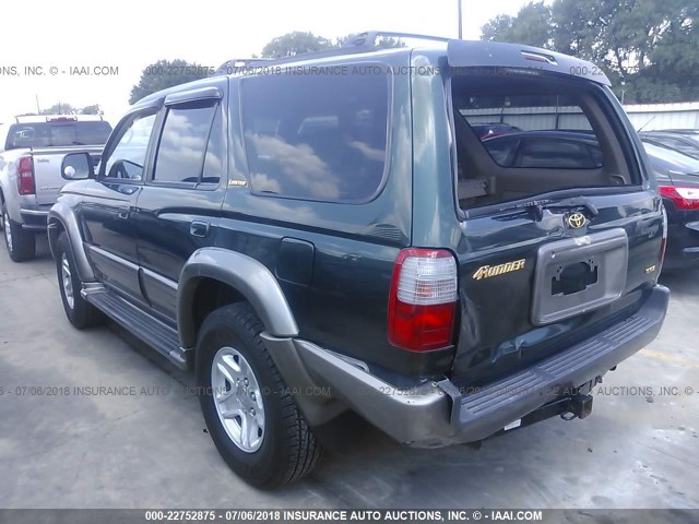 JT3GN87R4X0108476 - 1999 TOYOTA 4RUNNER LIMITED GREEN photo 3