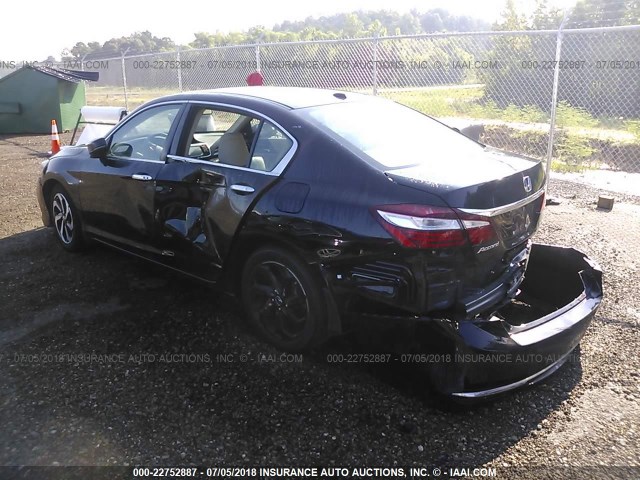 1HGCR2F80GA204332 - 2016 HONDA ACCORD EXL BLACK photo 3