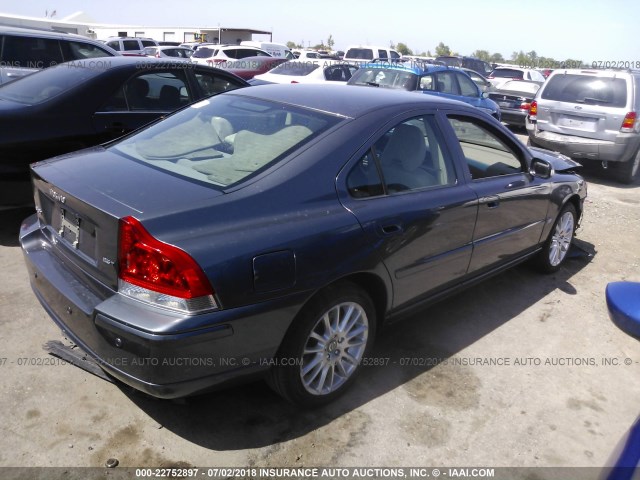 YV1RS592882698676 - 2008 VOLVO S60 2.5T GRAY photo 4