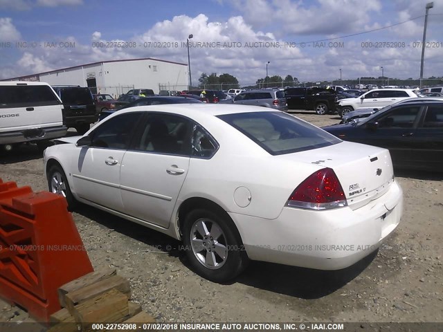 2G1WT58KX69226848 - 2006 CHEVROLET IMPALA LT WHITE photo 3