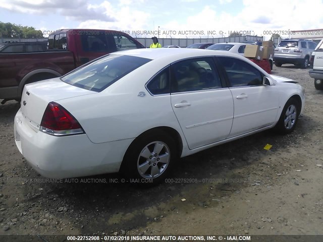 2G1WT58KX69226848 - 2006 CHEVROLET IMPALA LT WHITE photo 4