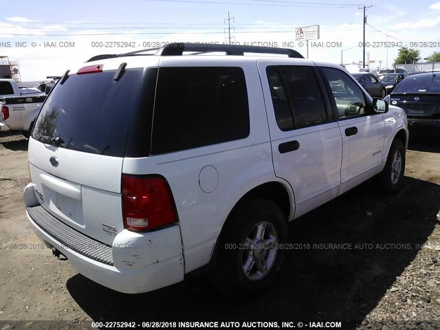 1FMZU73K25UC05378 - 2005 FORD EXPLORER XLT/XLT SPORT/NBX 白色 照片 4