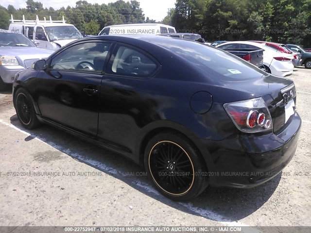 JTKDE167X80266840 - 2008 TOYOTA SCION TC BLACK photo 3