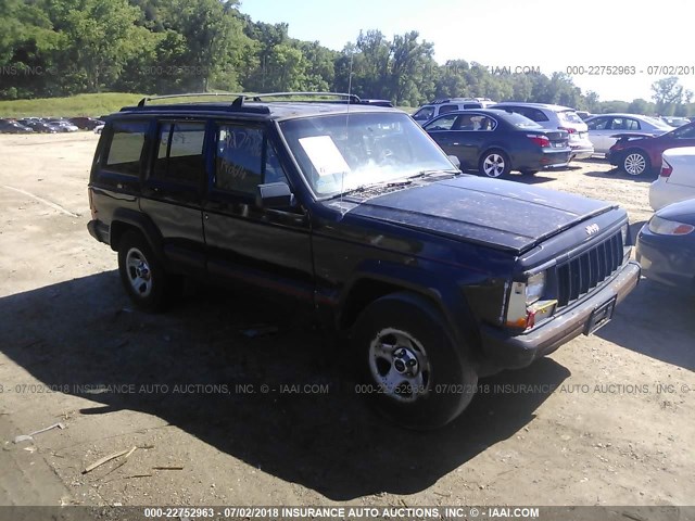 1J4FJ68S9TL238216 - 1996 JEEP CHEROKEE SPORT/CLASSIC შავი ფოტო 1