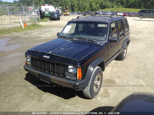 1J4FJ68S9TL238216 - 1996 JEEP CHEROKEE SPORT/CLASSIC შავი ფოტო 2