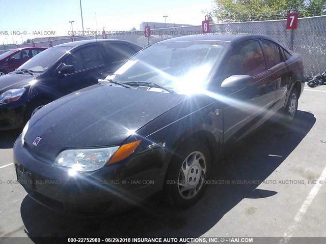 1G8AN12F73Z187230 - 2003 SATURN ION LEVEL 2 BLACK photo 2