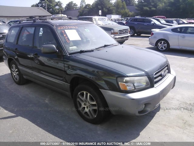 JF1SG67605H746657 - 2005 SUBARU FORESTER 2.5XS LL BEAN GREEN photo 1