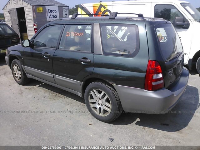 JF1SG67605H746657 - 2005 SUBARU FORESTER 2.5XS LL BEAN GREEN photo 3