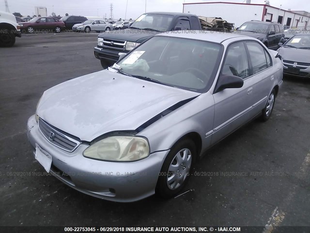 2HGEJ6616XH510463 - 1999 HONDA CIVIC SE SILVER photo 2