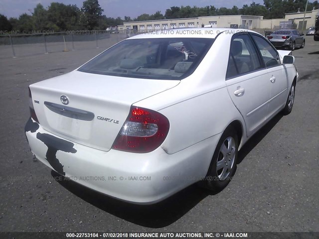 4T1BE30K22U106986 - 2002 TOYOTA CAMRY LE/XLE/SE 白色 照片 4
