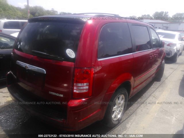 2A8HR54P28R782597 - 2008 CHRYSLER TOWN & COUNTRY TOURING RED photo 4