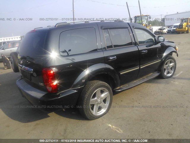 1D8HB58228F101793 - 2008 DODGE DURANGO LIMITED BLACK photo 4