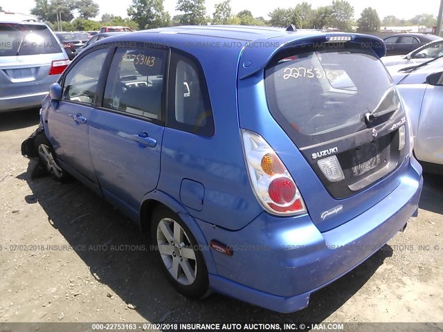 JS2RD61H955300915 - 2005 SUZUKI AERIO SX BLUE photo 3