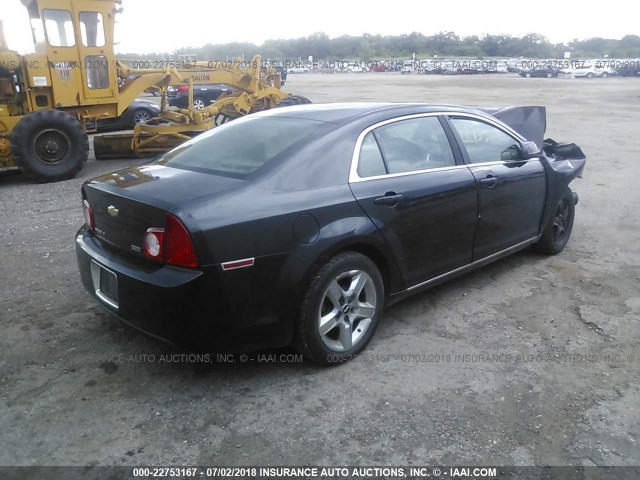 1G1ZC5E09AF170384 - 2010 CHEVROLET MALIBU 1LT შავი ფოტო 4