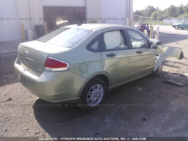 1FAHP35N18W179491 - 2008 FORD FOCUS SE/SEL/SES GREEN photo 4