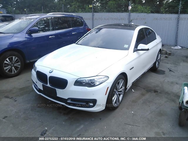 WBA5A7C55GG643784 - 2016 BMW 528 XI WHITE photo 2