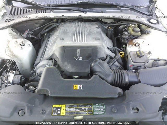 1LNHM87A24Y600770 - 2004 LINCOLN LS WHITE photo 10