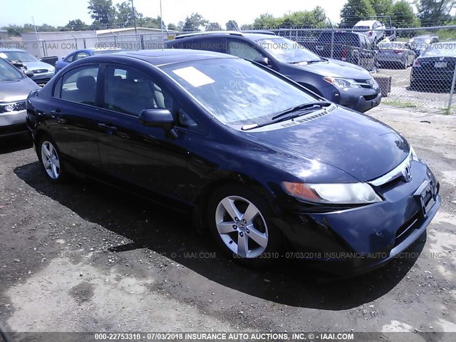 1HGFA16928L039896 - 2008 HONDA CIVIC EXL 黑色 照片 1