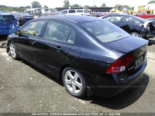 1HGFA16928L039896 - 2008 HONDA CIVIC EXL 黑色 照片 3