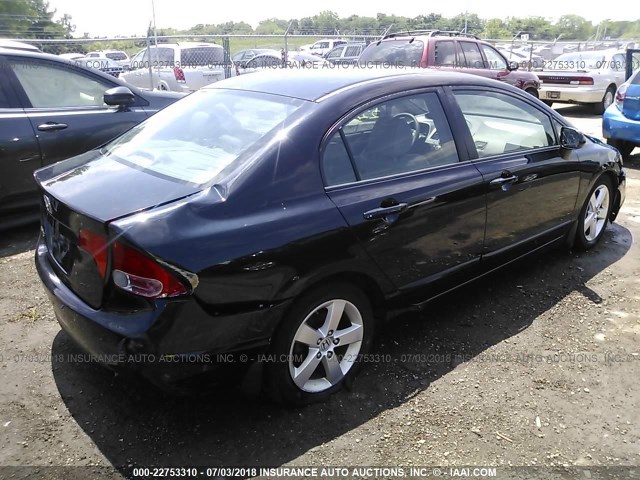 1HGFA16928L039896 - 2008 HONDA CIVIC EXL 黑色 照片 4