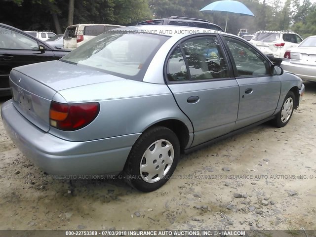 1G8ZH52872Z109841 - 2002 SATURN SL1 BLUE photo 4