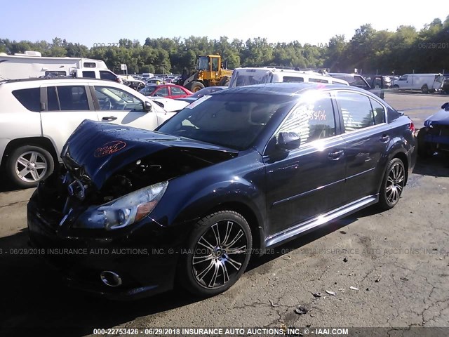 4S3BMBK62D3023715 - 2013 SUBARU LEGACY 2.5I LIMITED BLACK photo 2