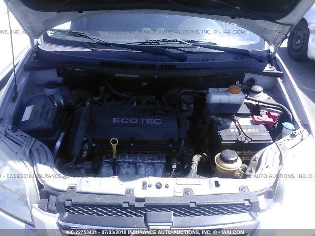 KL1TD5DE7BB224109 - 2011 CHEVROLET AVEO LS/LT 银色 照片 10