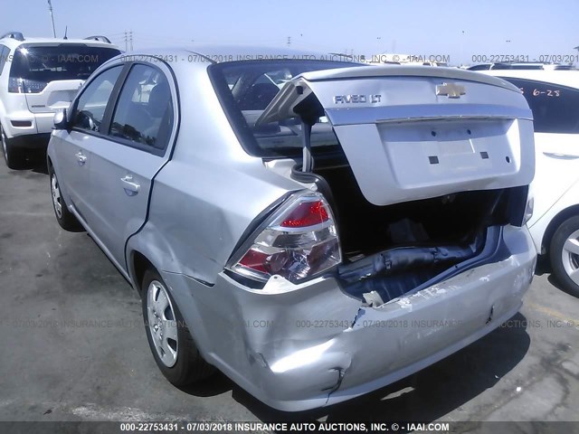 KL1TD5DE7BB224109 - 2011 CHEVROLET AVEO LS/LT SILVER photo 3