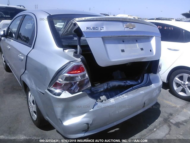 KL1TD5DE7BB224109 - 2011 CHEVROLET AVEO LS/LT SILVER photo 6